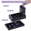 Magic Vosom DND Dice Tower and Tray Set with Non-Scratch Felt Lined Rolling and Velvet Surface - Folding Auto Dice Roller Dice Rolling Tower for RPG Board and Table Games view 2