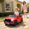Aosom Licensed Chevrolet Tahoe Ride On Car, 12V 7AH Battery Power Ride On Toy with Parent Remote Control, LED Lights, Music, 4 Wheeler Suspension, 3 Speeds, Kids Electric Vehicle for Aged 3+, Red view 2