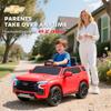Aosom Licensed Chevrolet Tahoe Ride On Car, 12V 7AH Battery Power Ride On Toy with Parent Remote Control, LED Lights, Music, 4 Wheeler Suspension, 3 Speeds, Kids Electric Vehicle for Aged 3+, Red view 4
