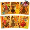 Make a Turkey Stickers 24PCS Thanksgiving Stickers for Kids Turkey Face Sticker Make Your Own Turkey Sticker Thanksgiving Party Favors DIY Crafts Stickers Classroom Teacher Reward view 1