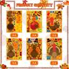 Make a Turkey Stickers 24PCS Thanksgiving Stickers for Kids Turkey Face Sticker Make Your Own Turkey Sticker Thanksgiving Party Favors DIY Crafts Stickers Classroom Teacher Reward view 3