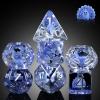 Peacock DND Dice, DNDND Resin Dice Set with Velvet Bag for Dungeons and Dragons D&D Role Playing Games and Tabletop GamesPeacock view 1