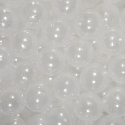 Realhaha Larger Plastic Balls for Ball Pit, Play Pin Balls for Toddlers Kid Ball Pits & Accessories for Bounce House,2.76 inches,50 pcs,Clear
