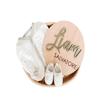 Personalized Baby Name Disc, Newborn Name Announcement (4 Inches) view 1