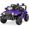 Best Choice Products 6V Kids Ride On Toy, Mini Truck, Electric Play Car w/Parent Remote Control, 4-Wheel Suspension, LED Lights, 2 Speeds, Functional Horn, 3.1MPH Max Speed - Purple view 1