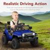 Best Choice Products 6V Kids Ride On Toy, Mini Truck, Electric Play Car w/Parent Remote Control, 4-Wheel Suspension, LED Lights, 2 Speeds, Functional Horn, 3.1MPH Max Speed - Blue view 3