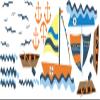 Wall Decal for Kids - Boats, Anchors, Seagulls, Waves - Cute Decor for Kids Rooms - Made in USA (Boats, Large) view 1