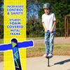Flybar Jolt Pogo Stick for Kids Ages 6 and Up, 40 to 80 Pounds, Perfect for Beginners, Easy Grip Foam Handles, Anti-Slip Foot Pegs, Outdoor Jumper Toys for Boys & Girls, Outside Toys for Kids view 3