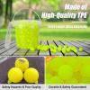PokiiuLK 400 Refill Balls Ammo for Nerf Hyper Gun, 0.55 in Hyper Gun Balls with Portable Storage Bucket (Yellow), Hyper Rounds view 4