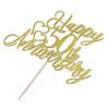 Crseniny 50th Anniversary Cake TopperCompany 50 Anniversary Party Decorations,50th Birthday/Wedding Anniversary/Golden Wedding Party Decorating supplies Gold Glitter view 4