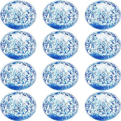 12 Pack Inflatable Beach Balls Bulk 16" Glitters Pool Toys Balls for Pool, Beach, Summer Pool Party - Swimming Pool Game Water Beach Toys Christmas Party Favor Decoration Summer Blow Up Beach Ball