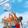 12 Pack Inflatable Beach Balls Bulk 16" Glitters Pool Toys Balls for Pool, Beach, Summer Pool Party - Swimming Pool Game Water Beach Toys Christmas Party Favor Decoration Summer Blow Up Beach Ball view 2
