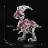 3D Metal Puzzles for Adults,Mechanical Dinosaur,Steel Dinosaur Series DIY 3D Metal Model Kits,Home Decoration Art Handicrafts Gifts Toys view 2