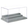 Minifigure Display Case for Action Figures Blocks, Dustproof Acrylic Display Box Storage with 3 Movable Steps for Collection Models Minifigures, Bricks Blocks Toys view 1