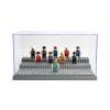 Minifigure Display Case for Action Figures Blocks, Dustproof Acrylic Display Box Storage with 3 Movable Steps for Collection Models Minifigures, Bricks Blocks Toys view 2
