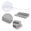 Minifigure Display Case for Action Figures Blocks, Dustproof Acrylic Display Box Storage with 3 Movable Steps for Collection Models Minifigures, Bricks Blocks Toys view 4