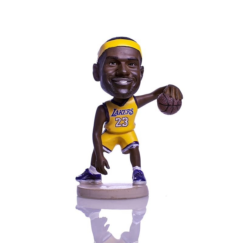 Bobblehead Action Figure #23 Jersey Basketball Star - 5" Collectible Doll for Office, Birthday, or Car Decoration