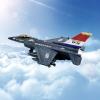 OTONOPI Fighter Jet Toy F-16 Toy Jets for Kids Military Plane Army Air Force Pull Back Fighter Toy diecast Metal Aircraft with Spray Effect Lights and Sounds for Boys Girls Age 3-12+ (F 16 Blue) view 2
