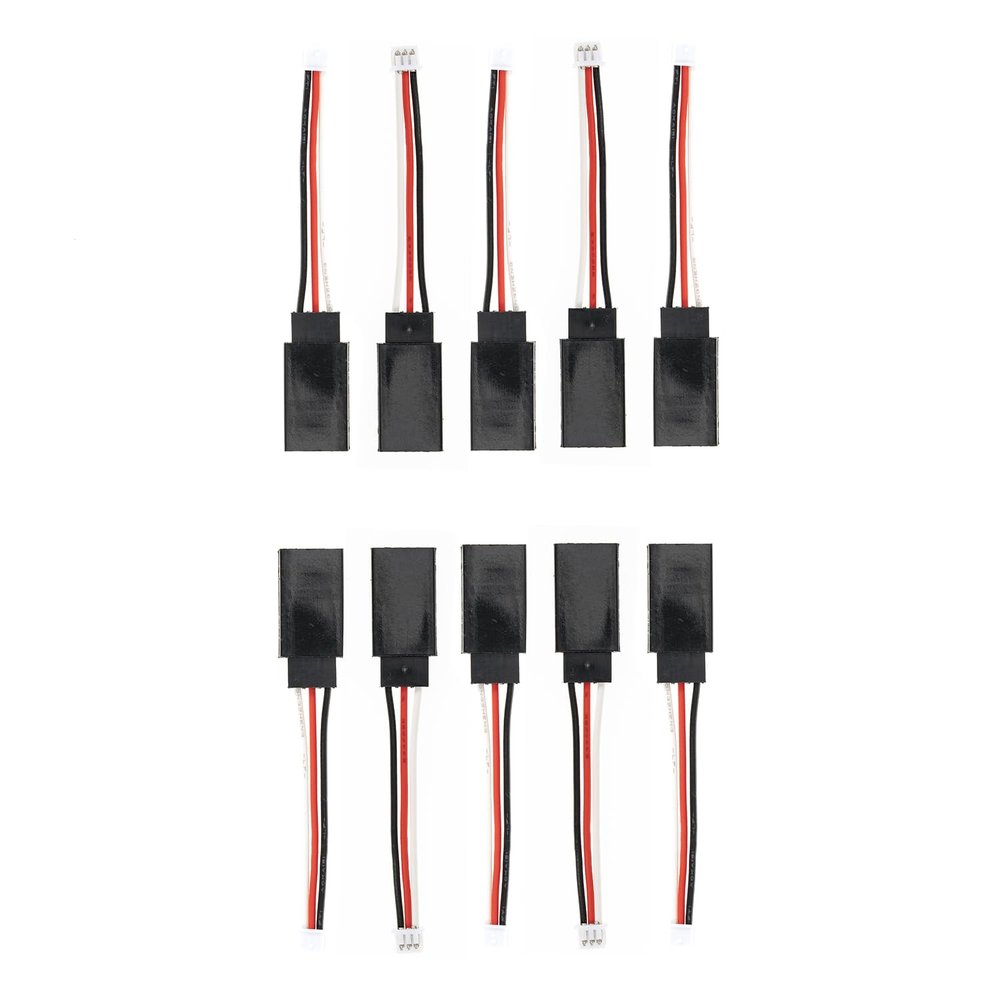 Dupont 2.54mm Male(Female Housing) To MX 1.25mm Female (Male Housing) Connectors Cables, 5CM wire, 10 pcs, Upgrade Parts for FMS FCX24, Fit for Servo & Led light of 1/24 RC Crawler Car Power Wagon
