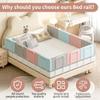 OCBAiLi Bed Rail, Bed Rail for Toddlers, Kid, 78.7 Inch Bed Side Rails Safety for Queen, King, Full, Twin, Bunk, Dorm Beds to Prevent Falls, Bed Barrier for Dogs, Easy Installation (Gray, 4 Packs) view 3