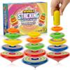 IPIDIPI TOYS Spineez Stacking Spinning Tops for Kids  Set of 3, 15-Piece UFO Spinner Toys, Easter Basket Stuffers for Kids, Birthday Party Favors, Goodie Bag Stuffers, School Prizes for Boys & Girls view 1