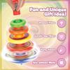 IPIDIPI TOYS Spineez Stacking Spinning Tops for Kids  Set of 3, 15-Piece UFO Spinner Toys, Easter Basket Stuffers for Kids, Birthday Party Favors, Goodie Bag Stuffers, School Prizes for Boys & Girls view 2