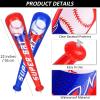durony 24 Sets Inflatable Baseball Bats and Foam Baseball Sports Stress Ball Sports Party Decorations for Baseball Party Supplies Sports Theme Favors view 2
