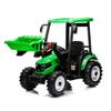 Kidsera 24V Ride on Tractor with Front Loader, Ride On Excavator with 24volt Dual Motors 4-Gearbox Metal Frame Kids Electric Vehicles 24V Power Wheels 24v Ride on Toys for Big Kids (Green) view 1