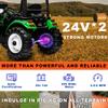 Kidsera 24V Ride on Tractor with Front Loader, Ride On Excavator with 24volt Dual Motors 4-Gearbox Metal Frame Kids Electric Vehicles 24V Power Wheels 24v Ride on Toys for Big Kids (Green) view 4