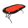 INO Design Foldable Poker Table for 8 Players 73" Light Series with Cup Holders, Red view 3