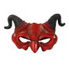 Soochat Devil Mask Demon Mask Scary Half Face Mask for Cosplay Halloween Masquerade Costume Party Accessories view 1