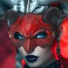 Soochat Devil Mask Demon Mask Scary Half Face Mask for Cosplay Halloween Masquerade Costume Party Accessories view 4