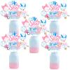 Balterever 24PCS Baseball or Bows Gender Reveal Centerpieces Sticks Baseball and Bows Gender Reveal Party Supplies Pink and Blue Baseball Table Centerpiece for Boys or Girls view 1