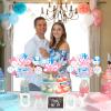 Balterever 24PCS Baseball or Bows Gender Reveal Centerpieces Sticks Baseball and Bows Gender Reveal Party Supplies Pink and Blue Baseball Table Centerpiece for Boys or Girls view 4