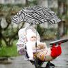 Pram Parasol, Pram Umbrella with Clamp 360 Degree Adjustable, 66cm Portable 50+ UV Protection Sun Shade for Pram, Pushchair Parasol, Pram Shade, Baby Stroller Sun Covers view 2