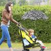 Pram Parasol, Pram Umbrella with Clamp 360 Degree Adjustable, 66cm Portable 50+ UV Protection Sun Shade for Pram, Pushchair Parasol, Pram Shade, Baby Stroller Sun Covers view 3