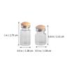 LOGOFUN 24 Pcs Mini Glass Bottle 1:12 Scale Glass Jars Model with Cork Dollhouse Storage Jars Ornaments view 2