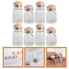 LOGOFUN 24 Pcs Mini Glass Bottle 1:12 Scale Glass Jars Model with Cork Dollhouse Storage Jars Ornaments view 4