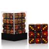 36 of Pack 12MM 6 Sided MINI Dice Set,Two Colours D6 Game Dice Set, 6 Sided Standard Dices for Yahtzee, Bunco or Teaching Math,with Portable Plastic Box(Dark Red+Black) view 1