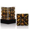 36 of Pack 12MM 6 Sided Dice Set,Two Colours D6 Game Dice Set, 6 Sided Standard Dices for Yahtzee, Bunco,with Portable Plastic Box(Golden+Black) view 1
