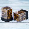 36 of Pack 12MM 6 Sided Dice Set,Two Colours D6 Game Dice Set, 6 Sided Standard Dices for Yahtzee, Bunco,with Portable Plastic Box(Golden+Black) view 2