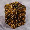 36 of Pack 12MM 6 Sided Dice Set,Two Colours D6 Game Dice Set, 6 Sided Standard Dices for Yahtzee, Bunco,with Portable Plastic Box(Golden+Black) view 4