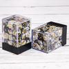 36 of Pack 12MM 6 Sided MINI Dice Set,Two Colours D6 Game Dice Set, 6 Sided Standard Dices for Yahtzee, Bunco or Teaching Math,with Portable Plastic Box(White+Black) view 2