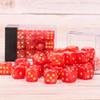 36 of Pack 12MM 6 Sided MINI Dice Set,Pearl Pattern Game Dice Set, 6 Sided Standard Dices for Yahtzee, Bunco or Teaching Math,with Portable Plastic Box(Red Pearl) view 3