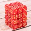 36 of Pack 12MM 6 Sided MINI Dice Set,Pearl Pattern Game Dice Set, 6 Sided Standard Dices for Yahtzee, Bunco or Teaching Math,with Portable Plastic Box(Red Pearl) view 4