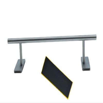 LEEFAI Fingerboard Rail Obstacles 28x5.5cm -Stainless Steel Finger Mini Skateboard Round Rail for Your Fingerboard ramps and Park