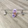 LEEFAI Fingerboard Rail Obstacles 28x5.5cm -Stainless Steel Finger Mini Skateboard Round Rail for Your Fingerboard ramps and Park view 2
