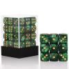 36 of Pack 12MM 6 Sided MINI Dice Set,Pearl Pattern Game Dice Set, 6 Sided Standard Dices for Yahtzee, Bunco or Teaching Math,with Portable Plastic Box(Green Pearl) view 1