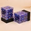 36 of Pack 12MM 6 Sided MINI Dice Set,Pearl Pattern Game Dice Set, 6 Sided Standard Dices for Yahtzee, Bunco or Teaching Math,with Portable Plastic Box(Deep Blue Pearl) view 2