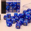 36 of Pack 12MM 6 Sided MINI Dice Set,Pearl Pattern Game Dice Set, 6 Sided Standard Dices for Yahtzee, Bunco or Teaching Math,with Portable Plastic Box(Deep Blue Pearl) view 3